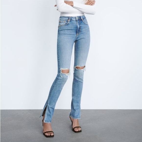 Zara Jeans Zara Brand New Full Length High Rise Skinny Jeans With